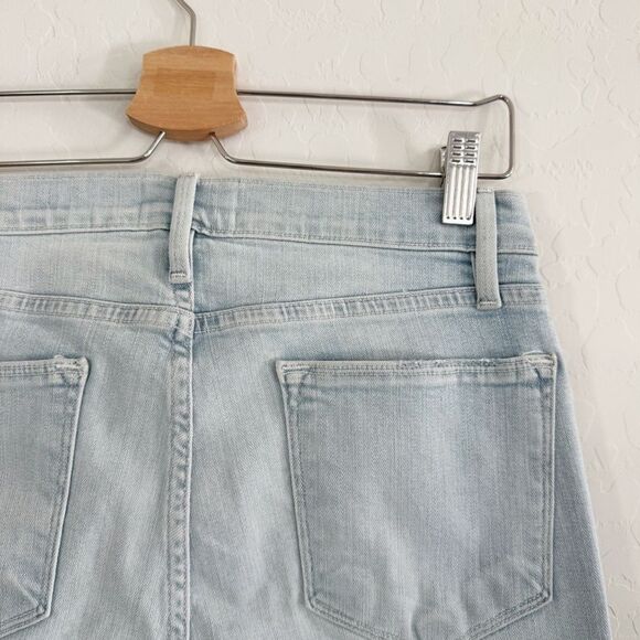 Frame Le High Skinny Distressed Stretch Skinny Jeans Light Wash Rush 28 - Picture 8 of 16